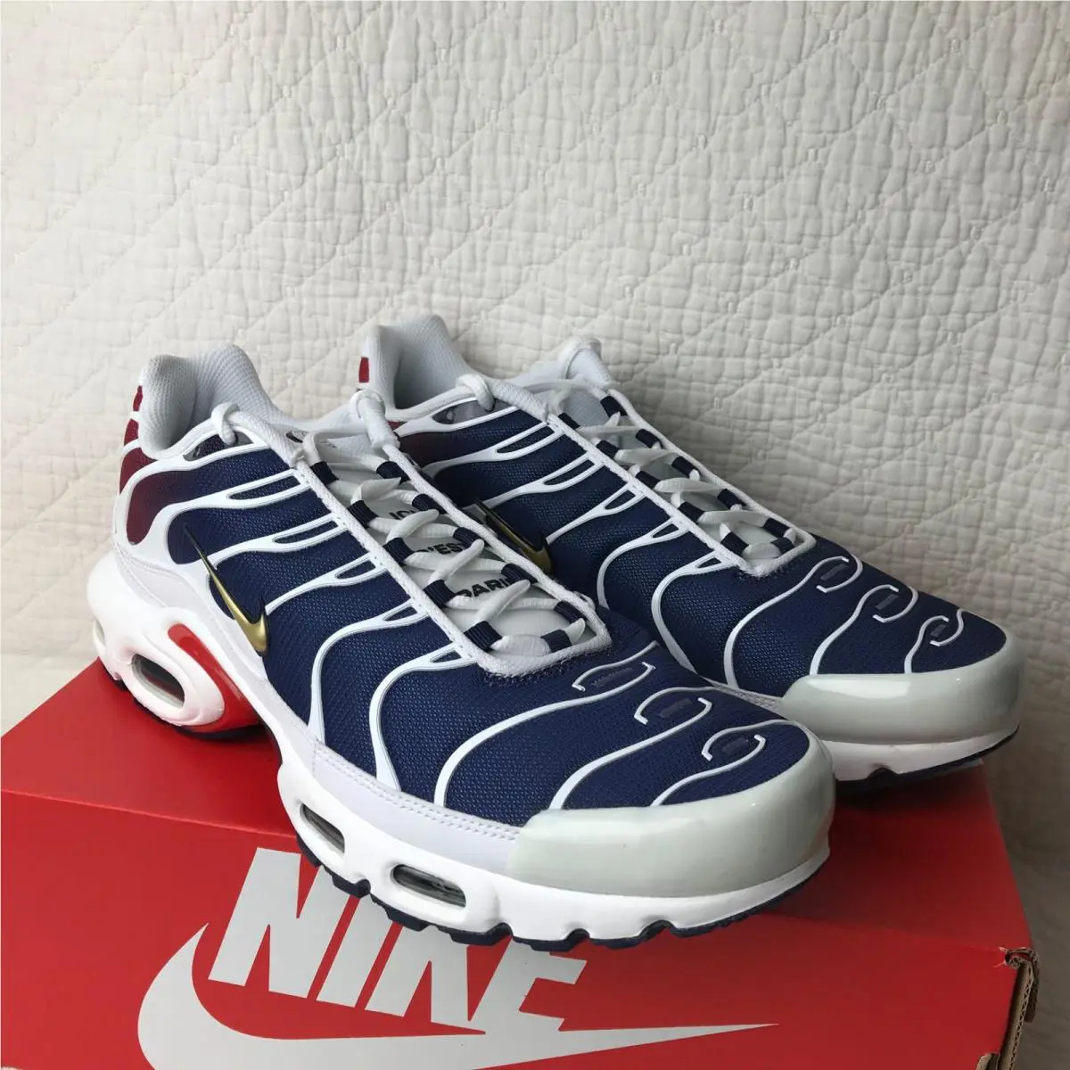 Nike shoes - Nike Air Max Plus - Air Max Plus - FZ4776-100 - White/ Metallic Gold 8