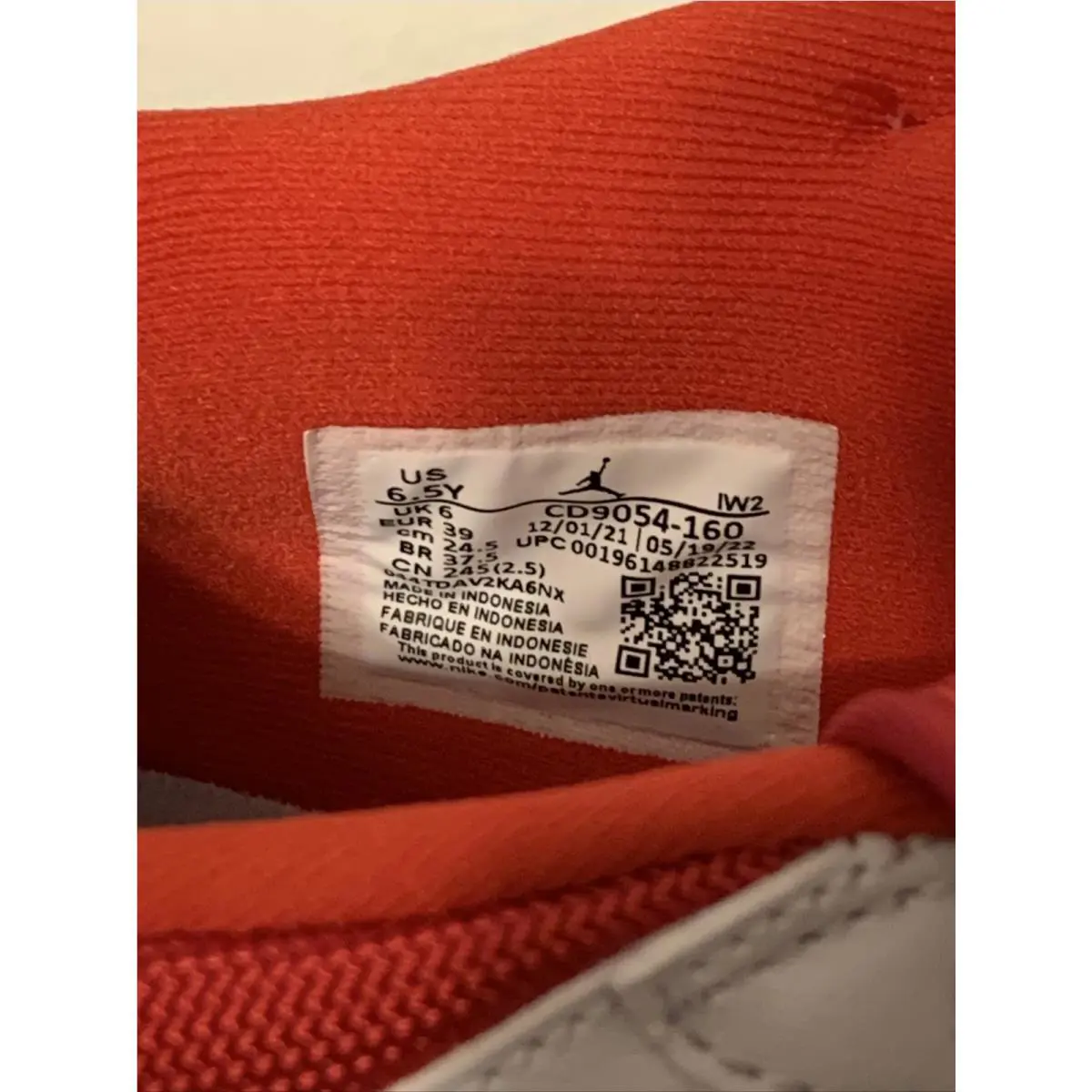 Nike shoes - Air Jordan Legacy 312 Low (GS) - CD9054-160 - WHITE/FIRE RED-BLACK/WOLF GREY 2
