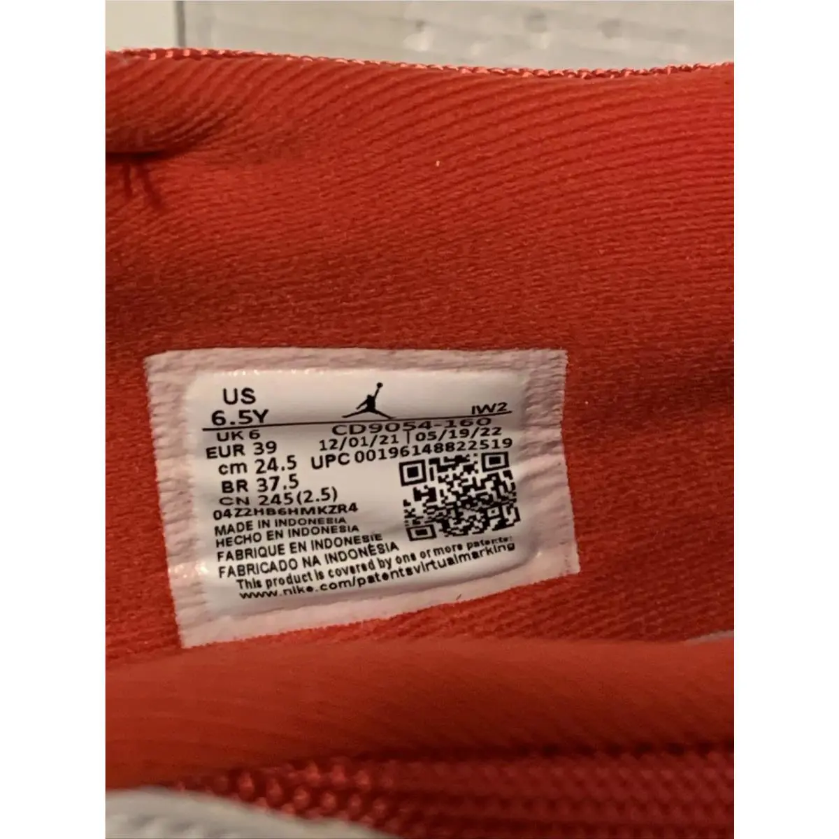 Nike shoes - Air Jordan Legacy 312 Low (GS) - CD9054-160 - WHITE/FIRE RED-BLACK/WOLF GREY 3