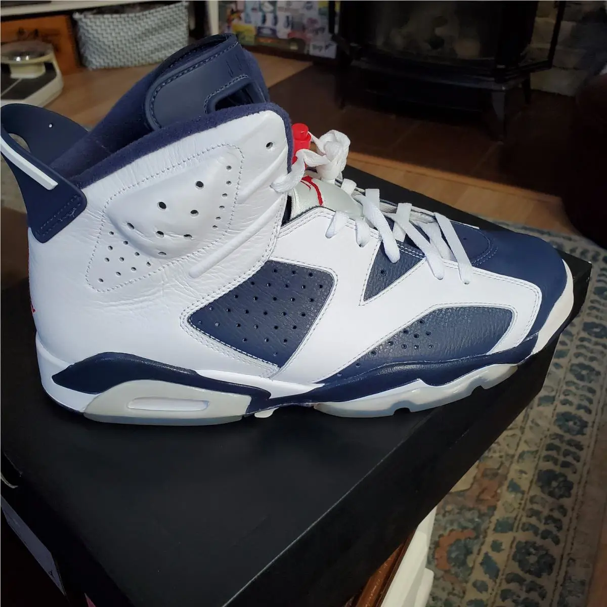 Nike shoes - Air Jordan 6 - Air - 384664 130 - Red, White & Blue 8