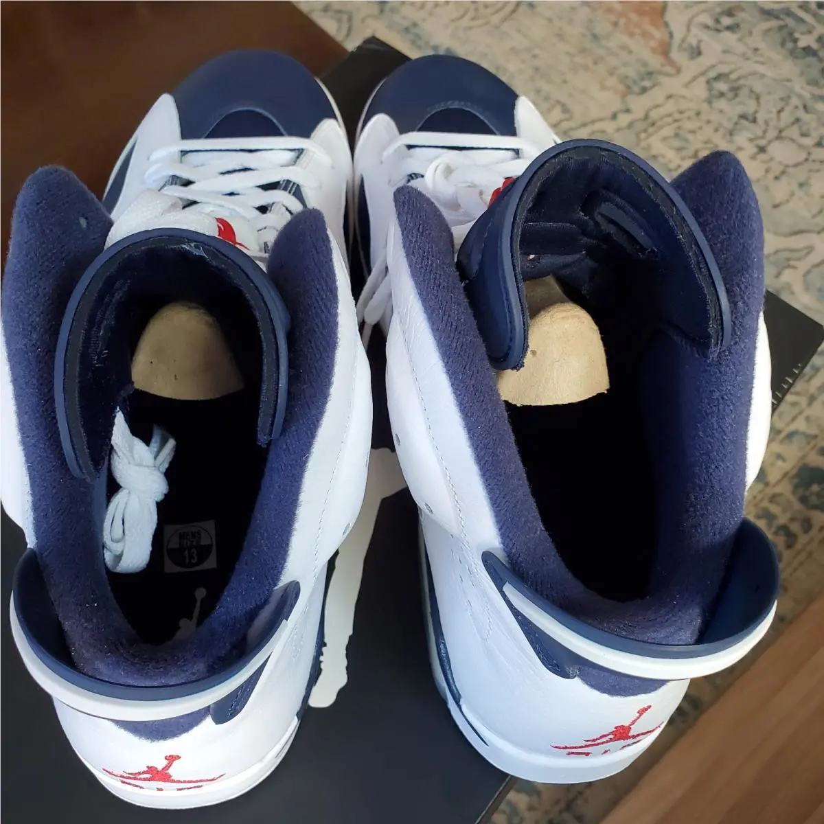 Nike shoes - Air Jordan 6 - Air - 384664 130 - Red, White & Blue 11