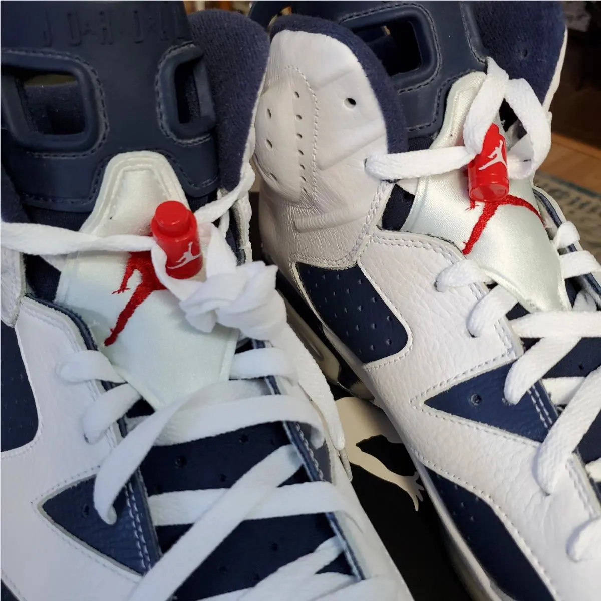 Nike shoes - Air Jordan 6 - Air - 384664 130 - Red, White & Blue 14
