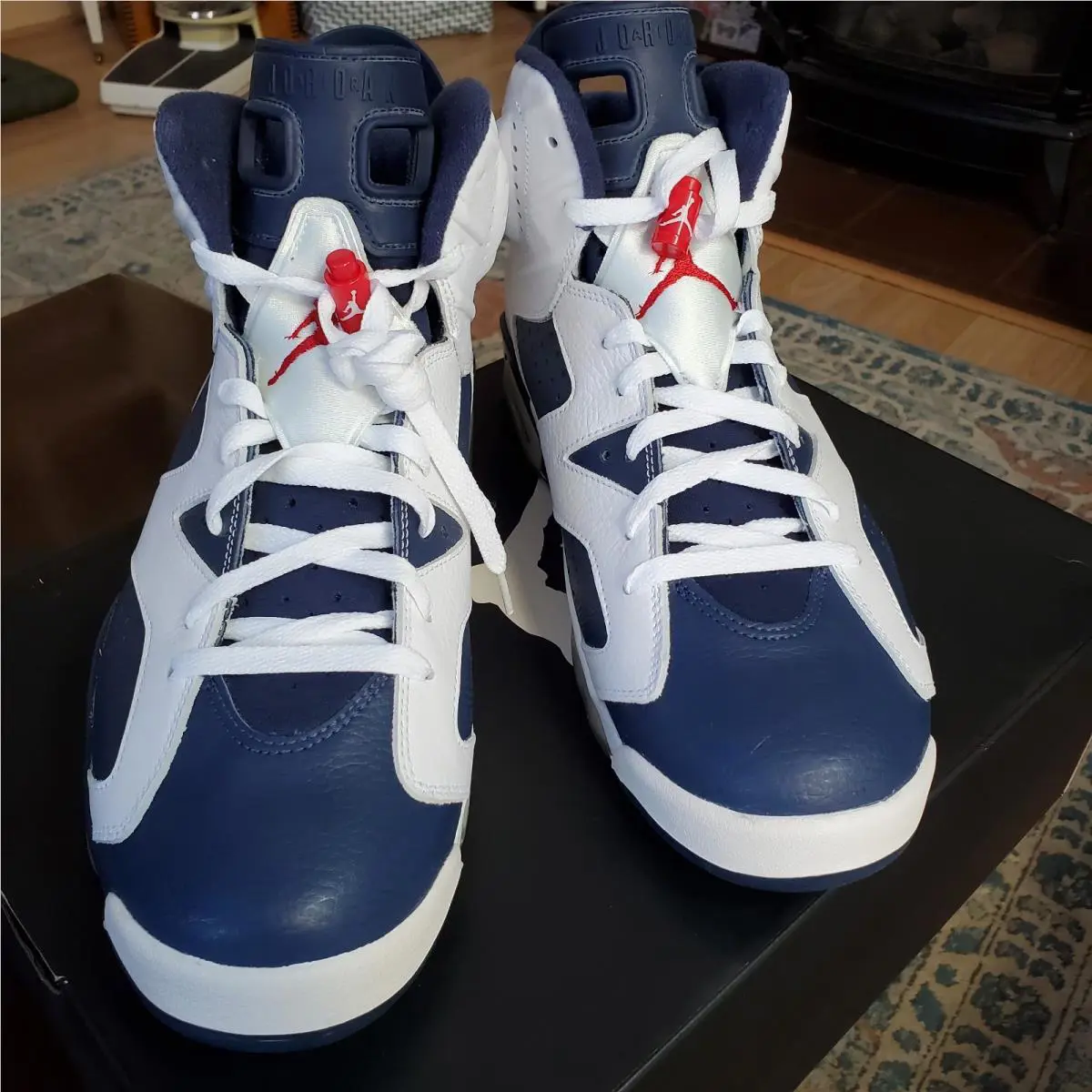 Nike shoes - Air Jordan 6 - Air - 384664 130 - Red, White & Blue 0