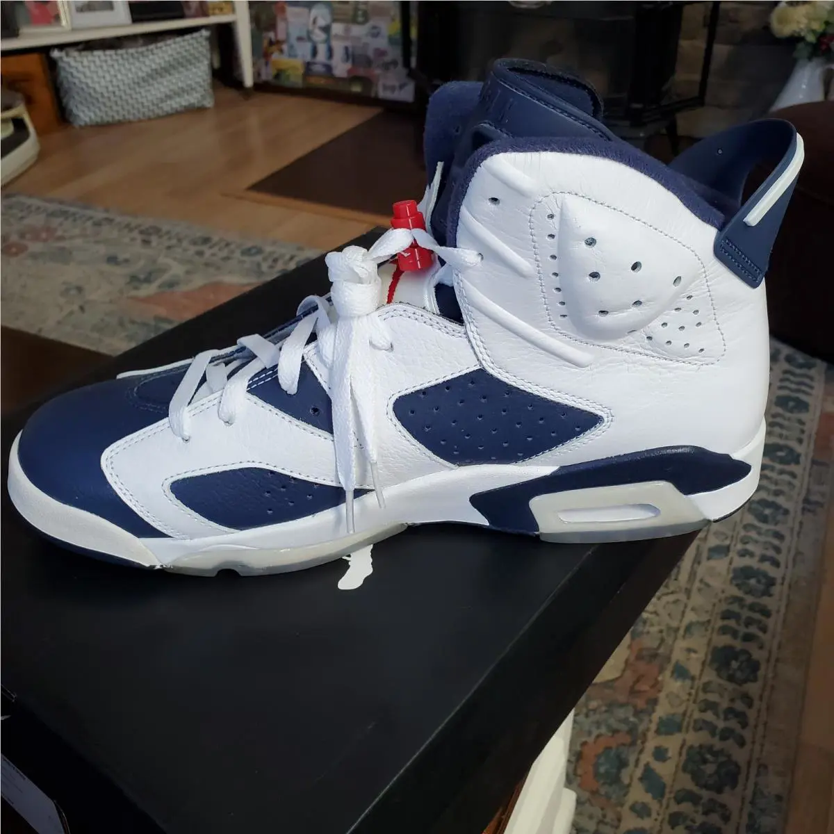 Nike shoes - Air Jordan 6 - Air - 384664 130 - Red, White & Blue 5