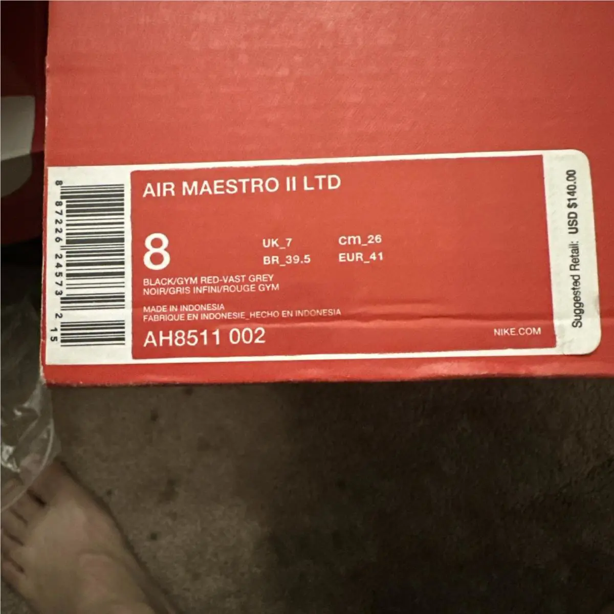 Nike shoes - Nike Air Maestro II LTD - Black (UPC: 0887226245732) 5