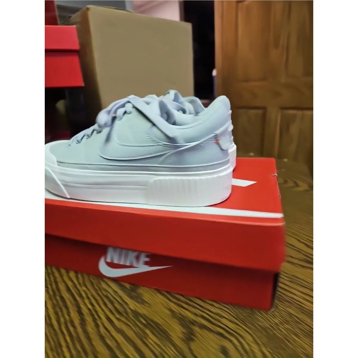 Nike shoes - Nike Court Legacy Lift - Court Legacy Lift - Silver 1