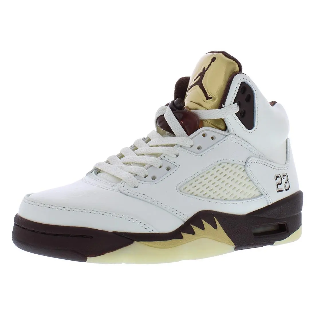 Nike Air Jordan 5 Retro Womens Shoes Size 5.5 Color: Earth/metallic Gold/sail