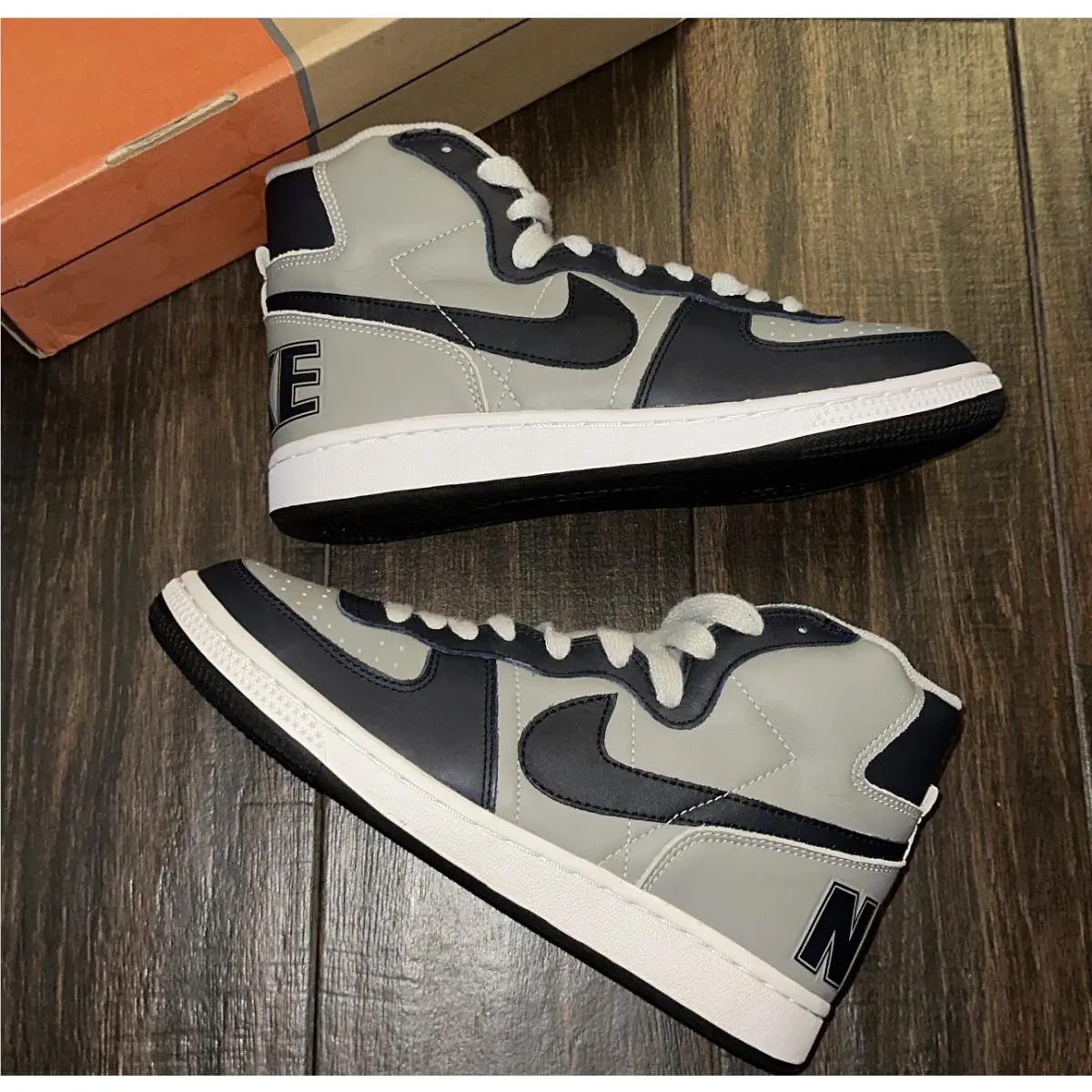 Size 8 Men - Nike Terminator High - 307147-041 2003 Alll - Gray