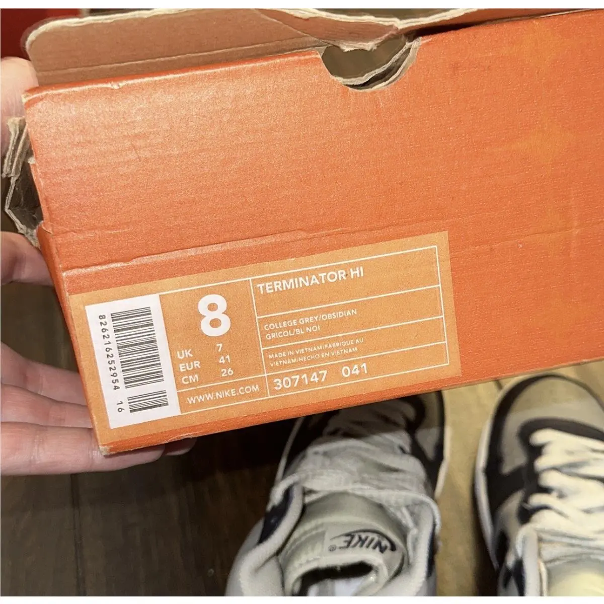 Nike shoes - Nike Terminator High - Terminator High - 307147-041 - Gray 3