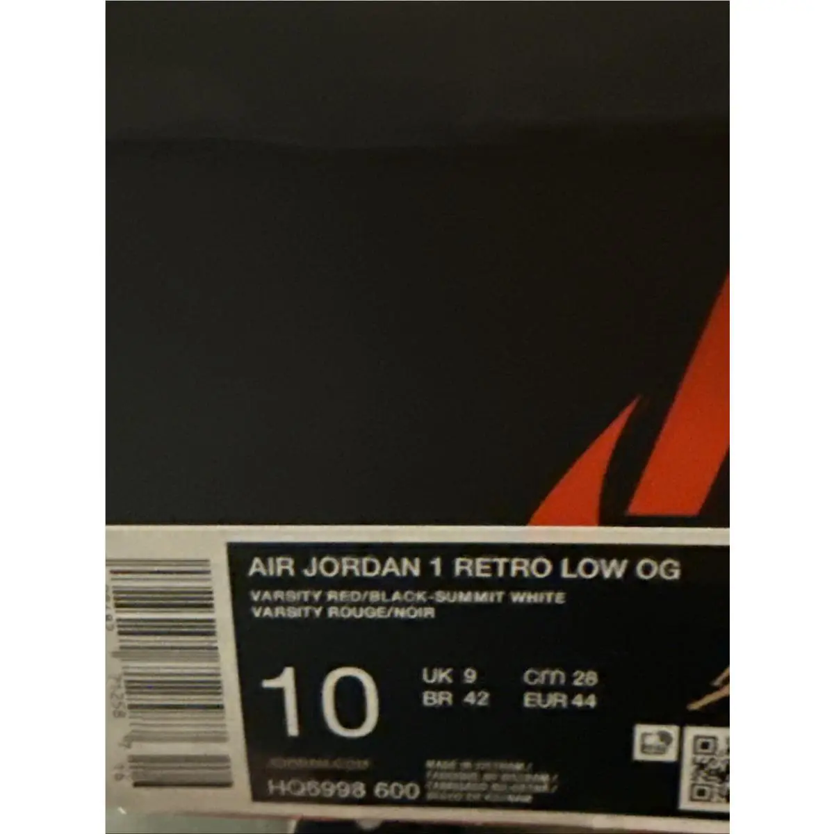 Nike shoes - AIR JORDAN 1 Retro Low OG “Chicago” - Varsity Red/Black-Summit White 9