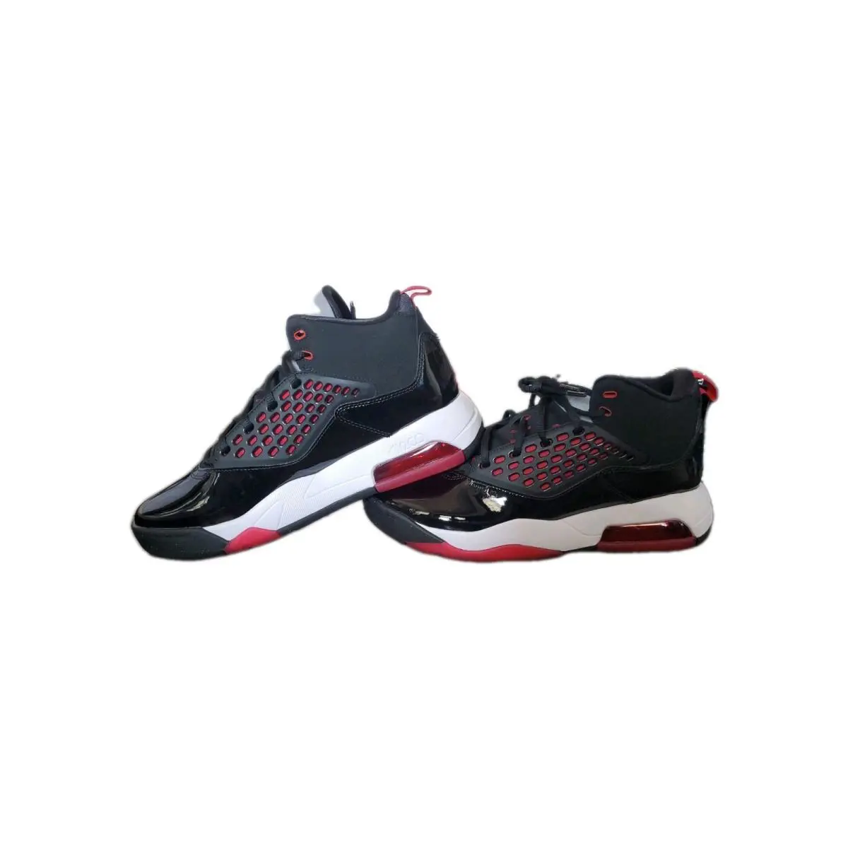 Nike Air Jordan Maxin 200 Black Gym Red Basketball Sneakers Men Sizes 10.5 - Black