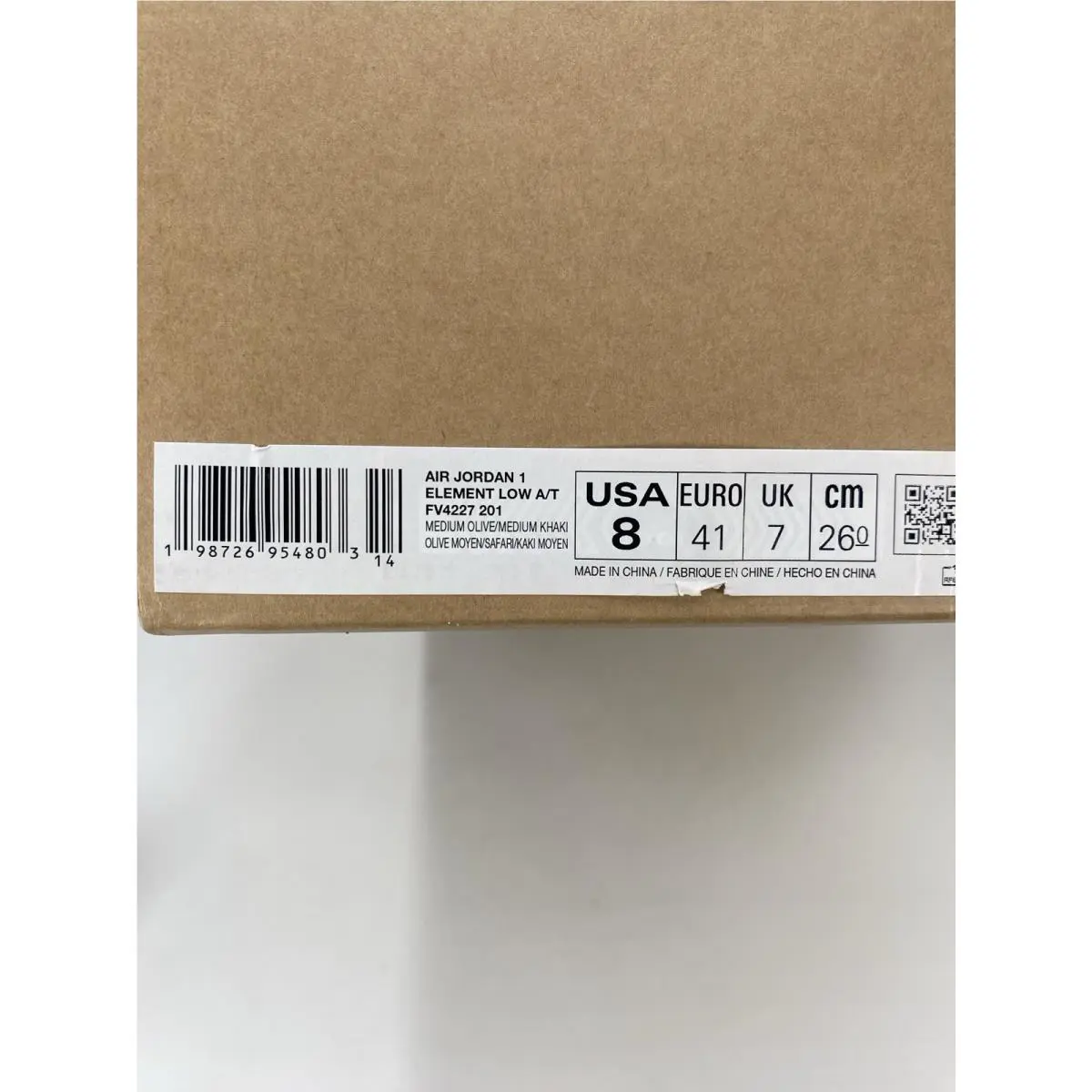 Nike shoes - Nike Air Jordan 1 - Air - FV4227-201 - Mediuim Olive/Medium Khaki (UPC: 198726954803) 8