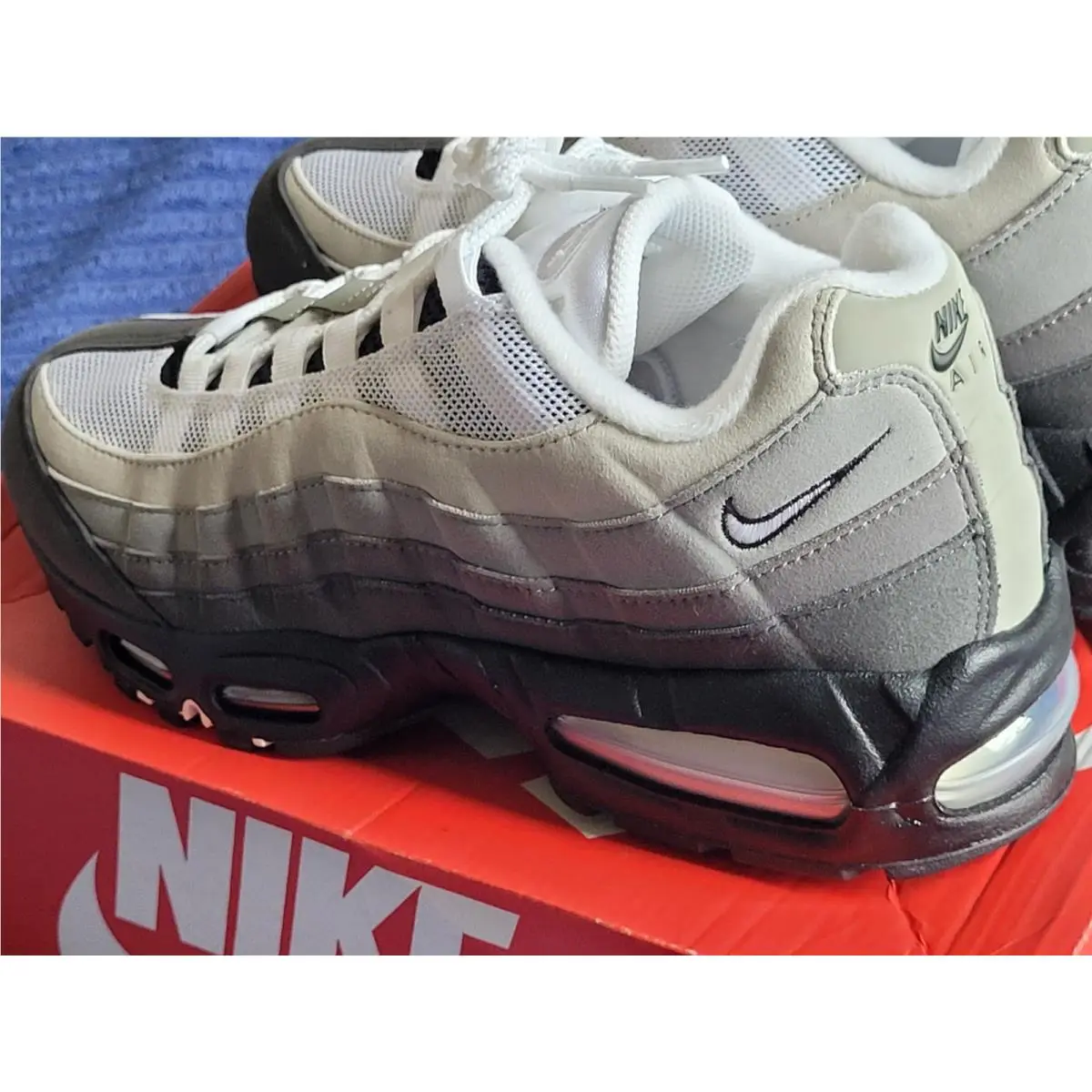 Nike shoes - Nike Air Max 95 Big Bubble SE - HM4740 007 - Black / White-Medium Ash (UPC: 198482391225) 8
