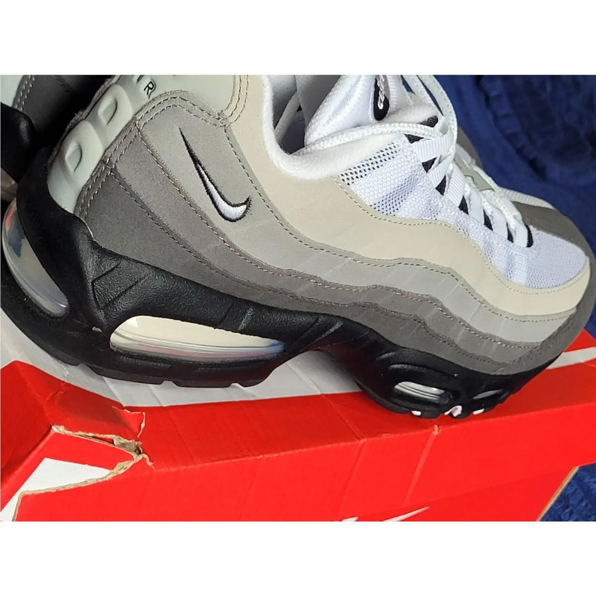 Nike shoes - Nike Air Max 95 Big Bubble SE - HM4740 007 - Black / White-Medium Ash (UPC: 198482391225) 7