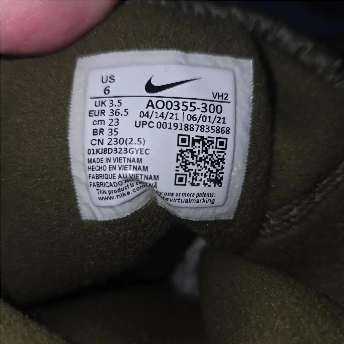Nike shoes - Nike Tanjun - Tanjun - AO0355300 - Olive Canvas/Olive Canavas 5