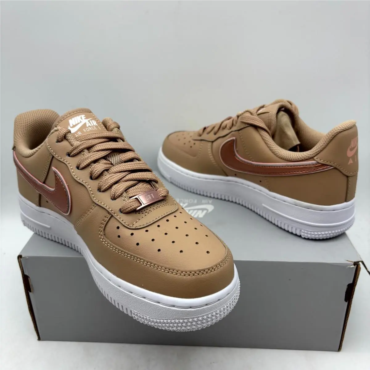 Nike shoes - Nike Air Force 1 `07 DD1523-200 - DD1523-200 - Hemp Rose Gold (UPC: 195243799580) 5