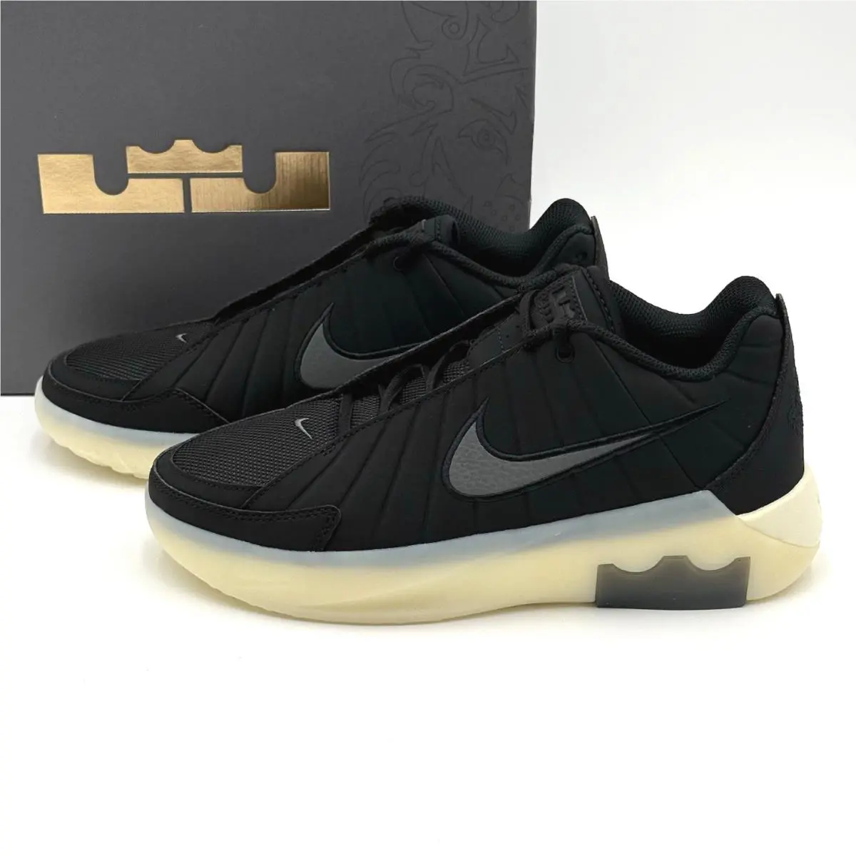 Nike Lebron Witness IX GS Big Kid`s Size 7Y Shoe Black Iron Grey HV2270-001