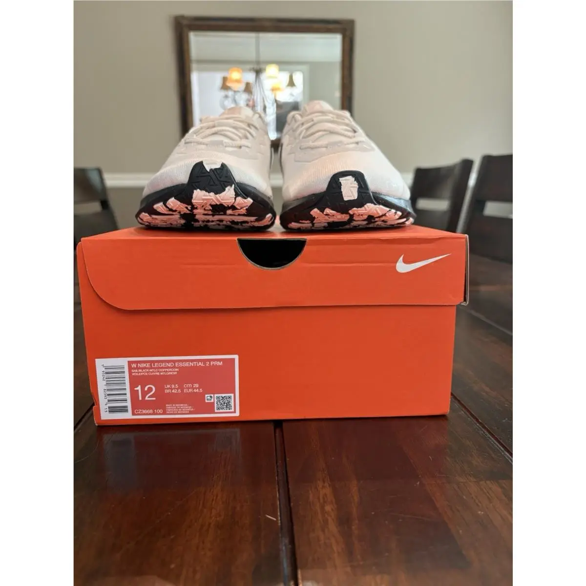 Nike shoes - Nike Legend Essential 2 - Legend Essential - CZ3668-100 - White, Manufacturer: Sail/Metallic Copper Coin/Black 12