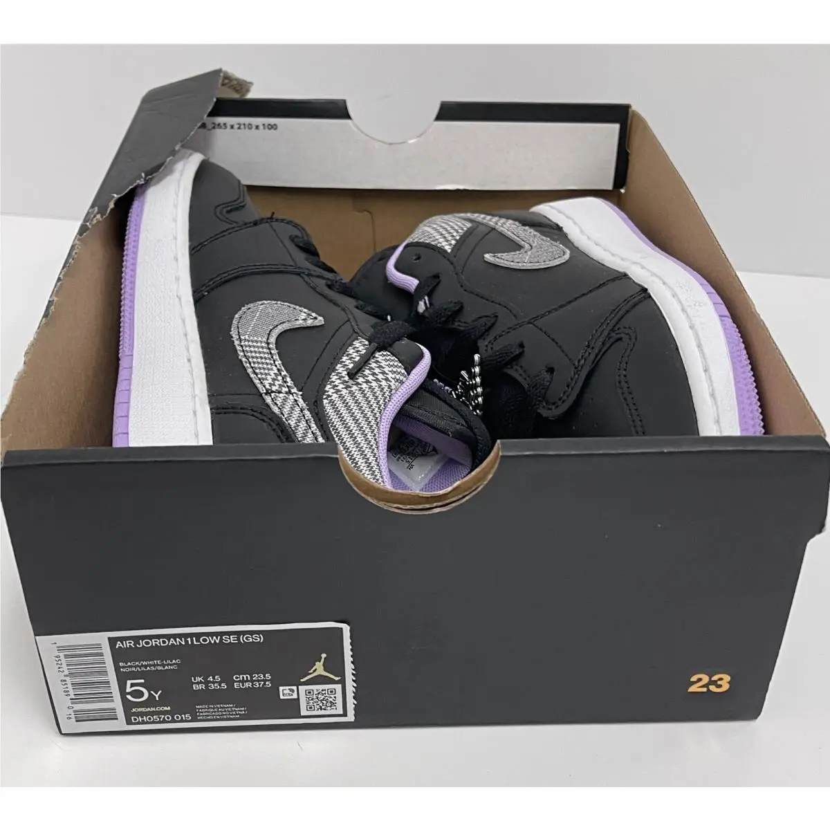Nike shoes - 1 LOW SE GS - LOW - HOUNDSTOOTH (UPC: 195242851890) 9