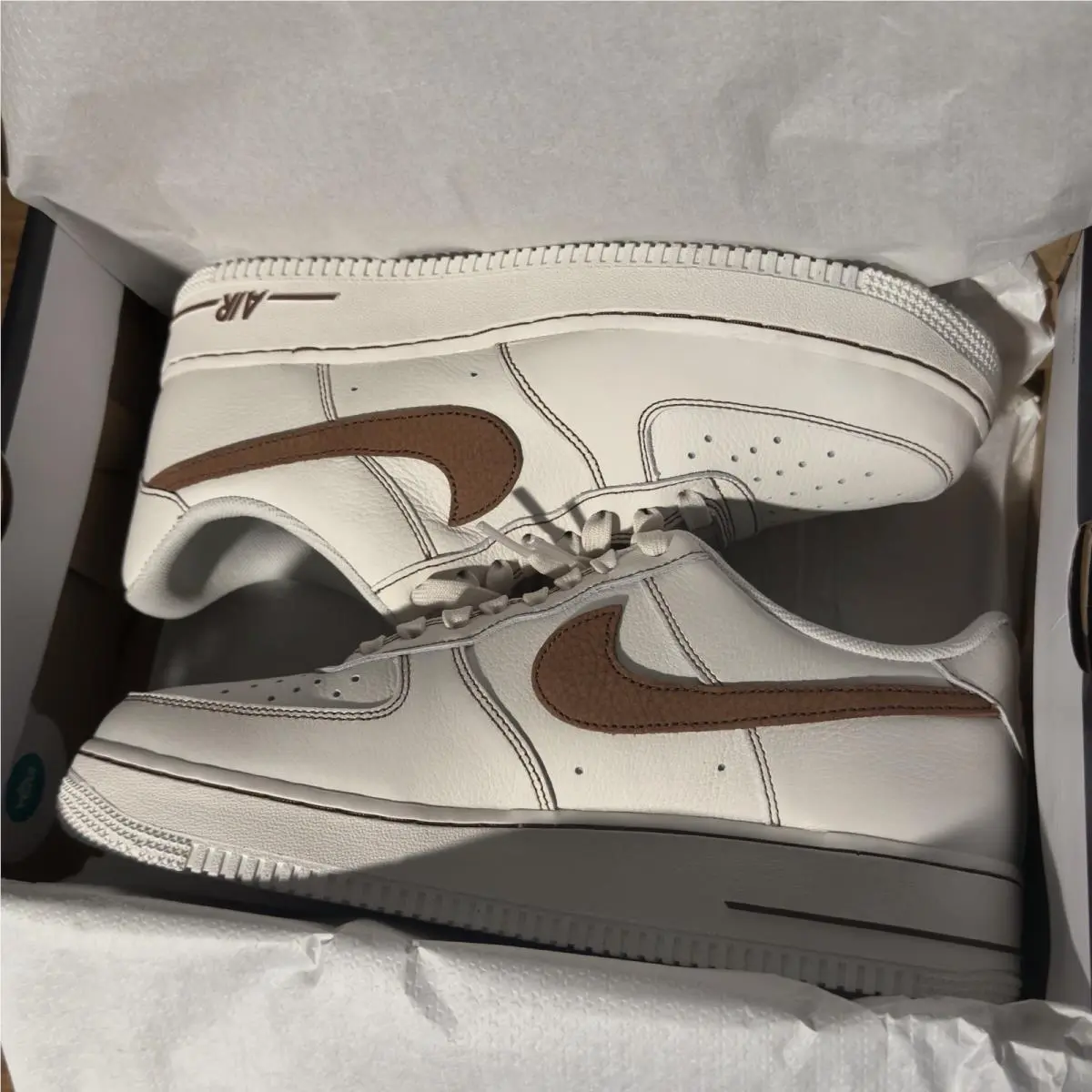 Nike shoes - Nike Air Force 1 - Air Force - HQ2037-101 - Beige (UPC: 0198481718450) 5