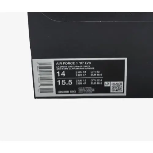 Nike shoes - Nike Air Force 1 - Air Force - IB6388 003 - Lt Smoke Grey/Armory Navy 7