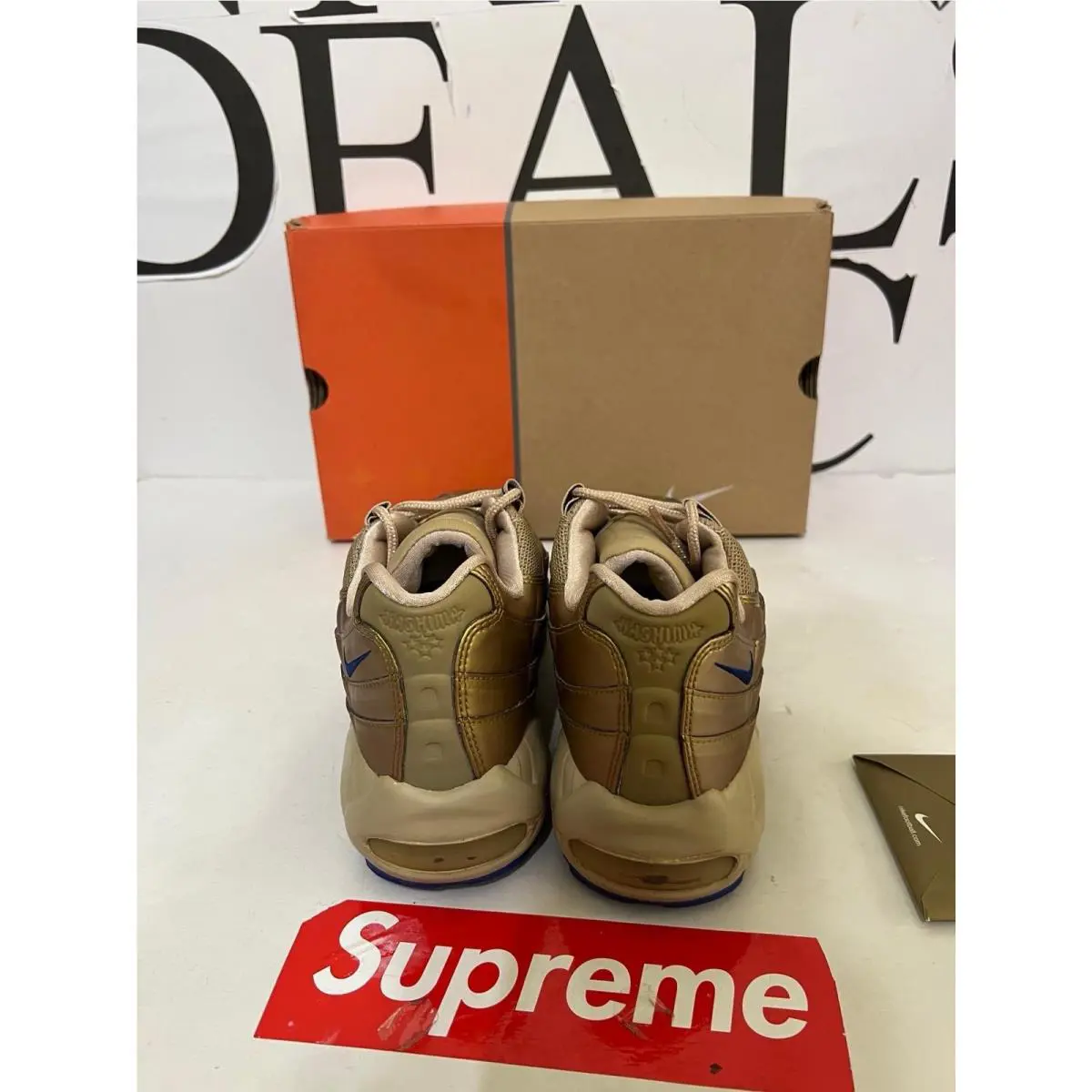 Nike shoes - Nike Air Max 95 - Air Max - 312835-741 - Gold, Manufacturer: Metallic Gold/Varsity Royal/Linen/Net 4