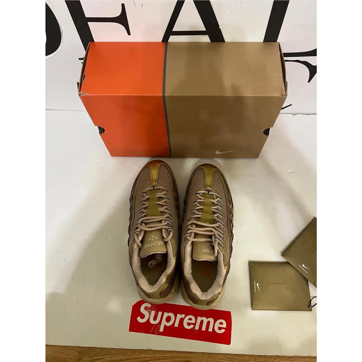 Nike shoes - Nike Air Max 95 - Air Max - 312835-741 - Gold, Manufacturer: Metallic Gold/Varsity Royal/Linen/Net 5