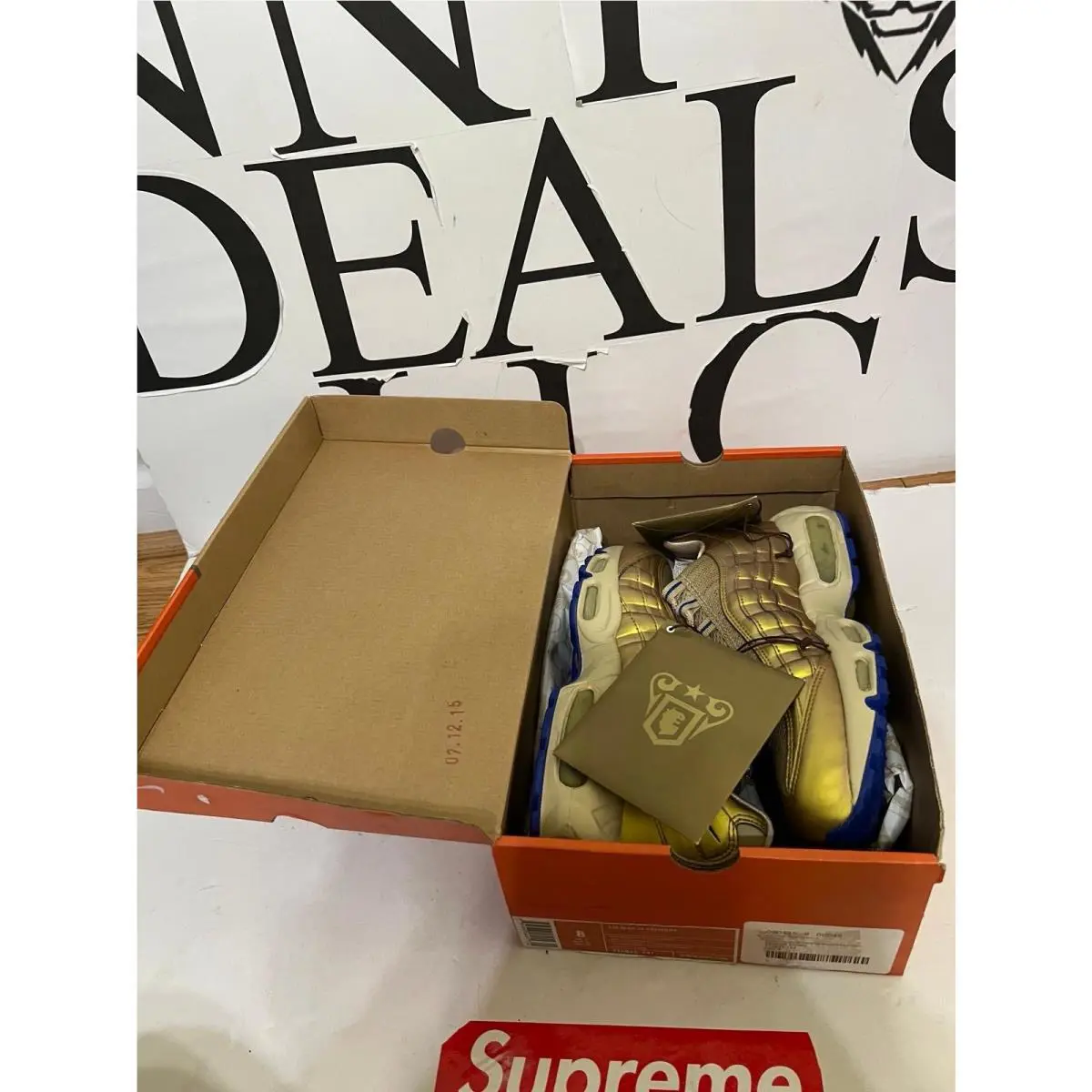 Nike shoes - Nike Air Max 95 - Air Max - 312835-741 - Gold, Manufacturer: Metallic Gold/Varsity Royal/Linen/Net 7
