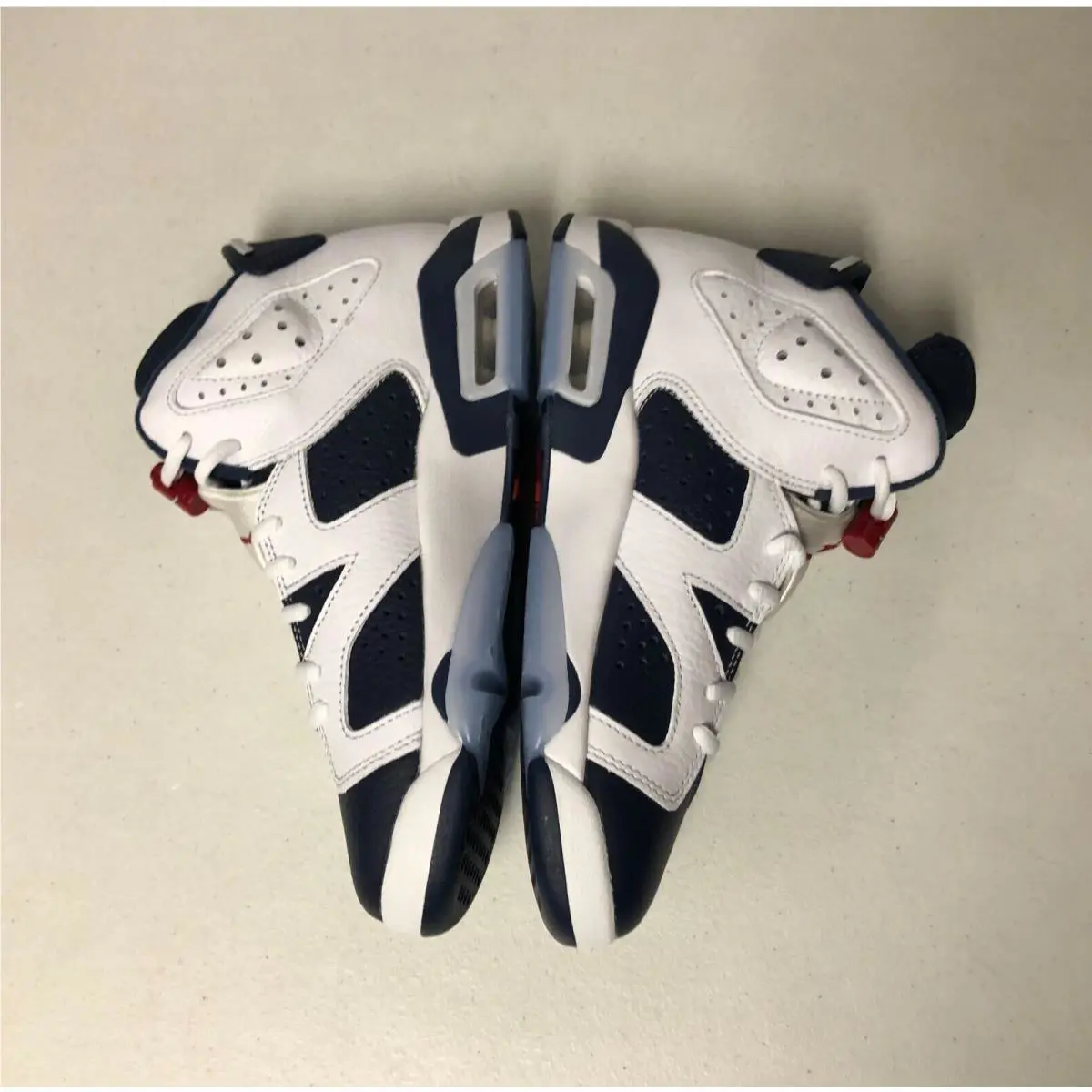 Nike shoes - Air Jordan 6 - Air - White/Varsity Red (UPC: 197597017792) 2