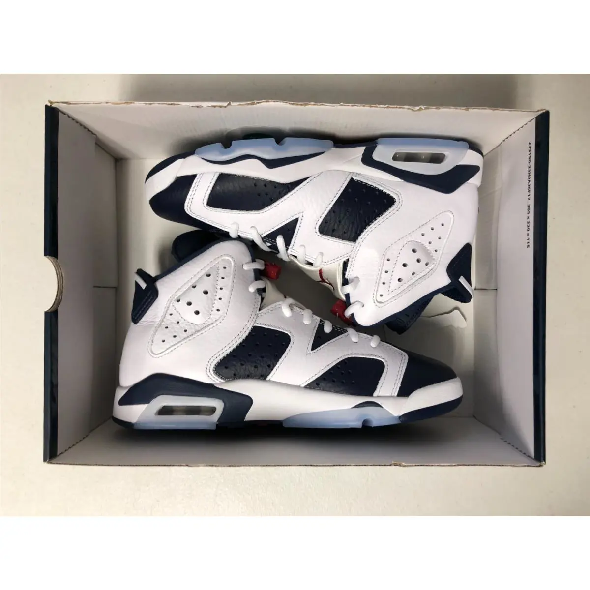 Nike shoes - Air Jordan 6 - Air - White/Varsity Red (UPC: 197597017792) 5
