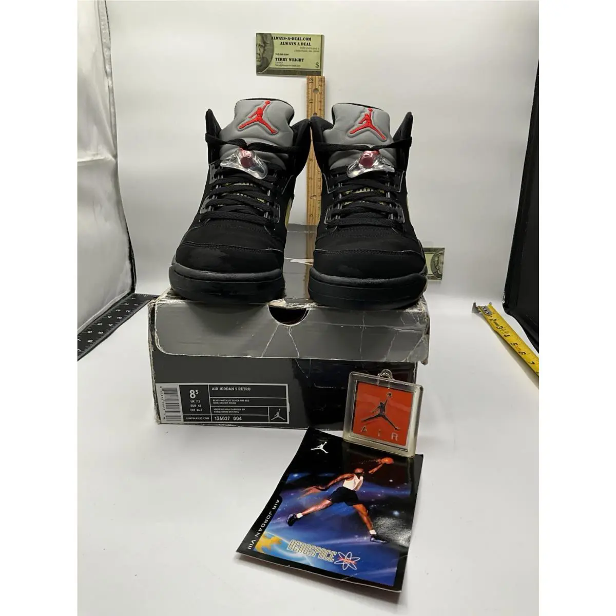 Nike shoes - Air Jordan 5 - Air - 136027-004 - Black (UPC: 0883412704175) 2