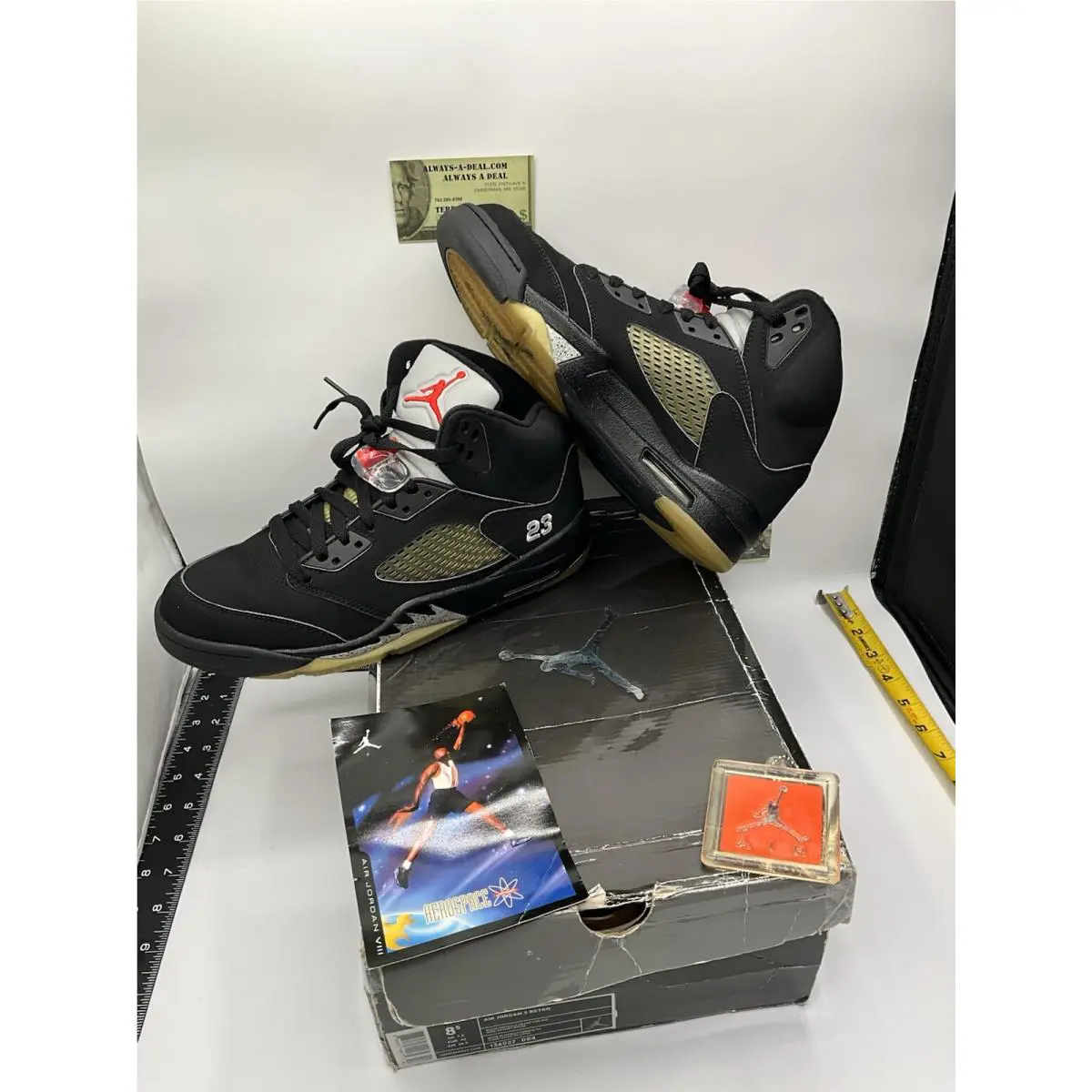 Nike shoes - Air Jordan 5 - Air - 136027-004 - Black (UPC: 0883412704175) 6