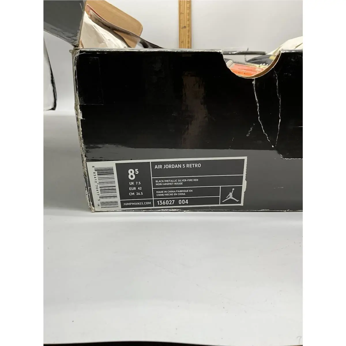 Nike shoes - Air Jordan 5 - Air - 136027-004 - Black (UPC: 0883412704175) 1