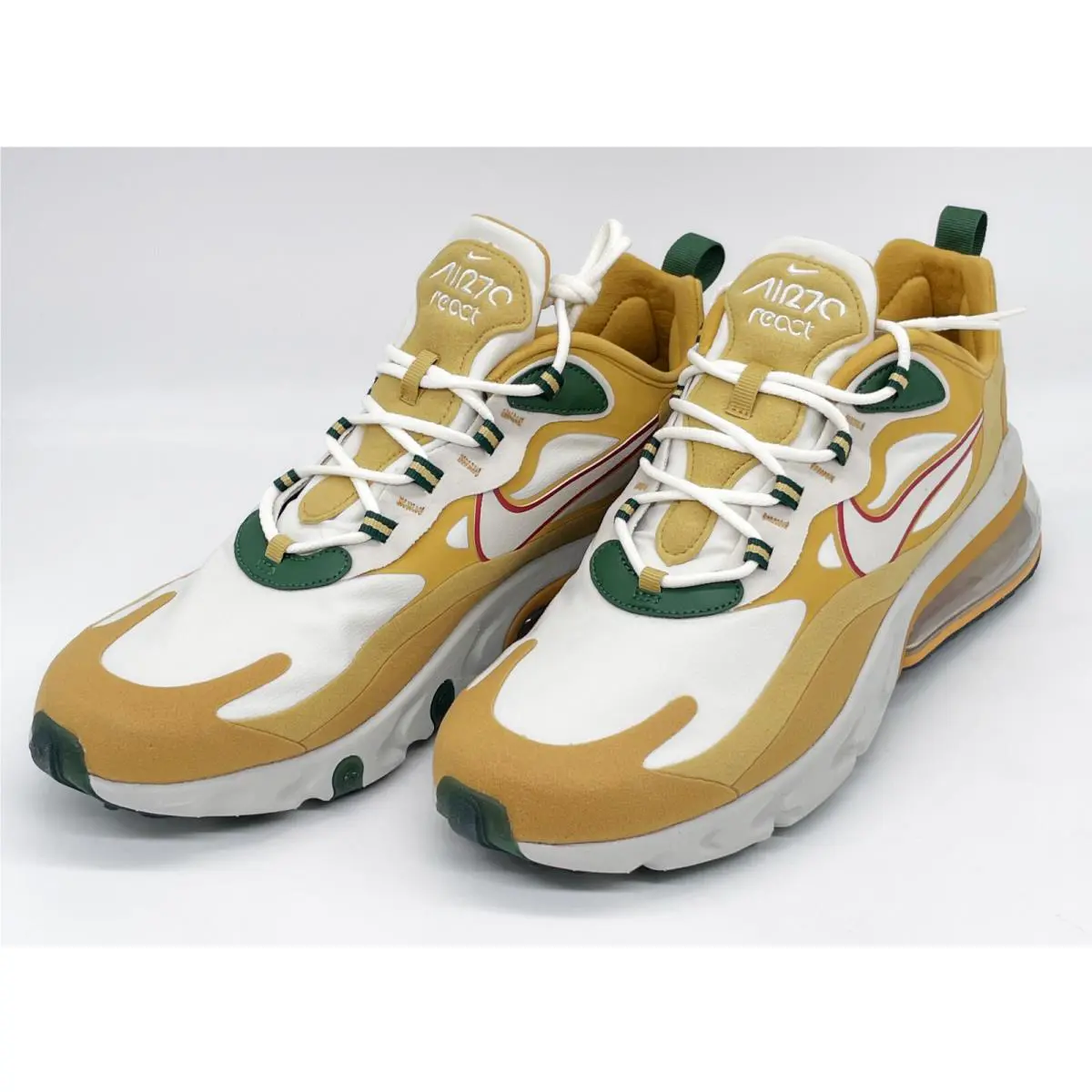 Nike shoes - Air Max 270 React - Air Max React - AO4971-700 - Gold Whtie 2