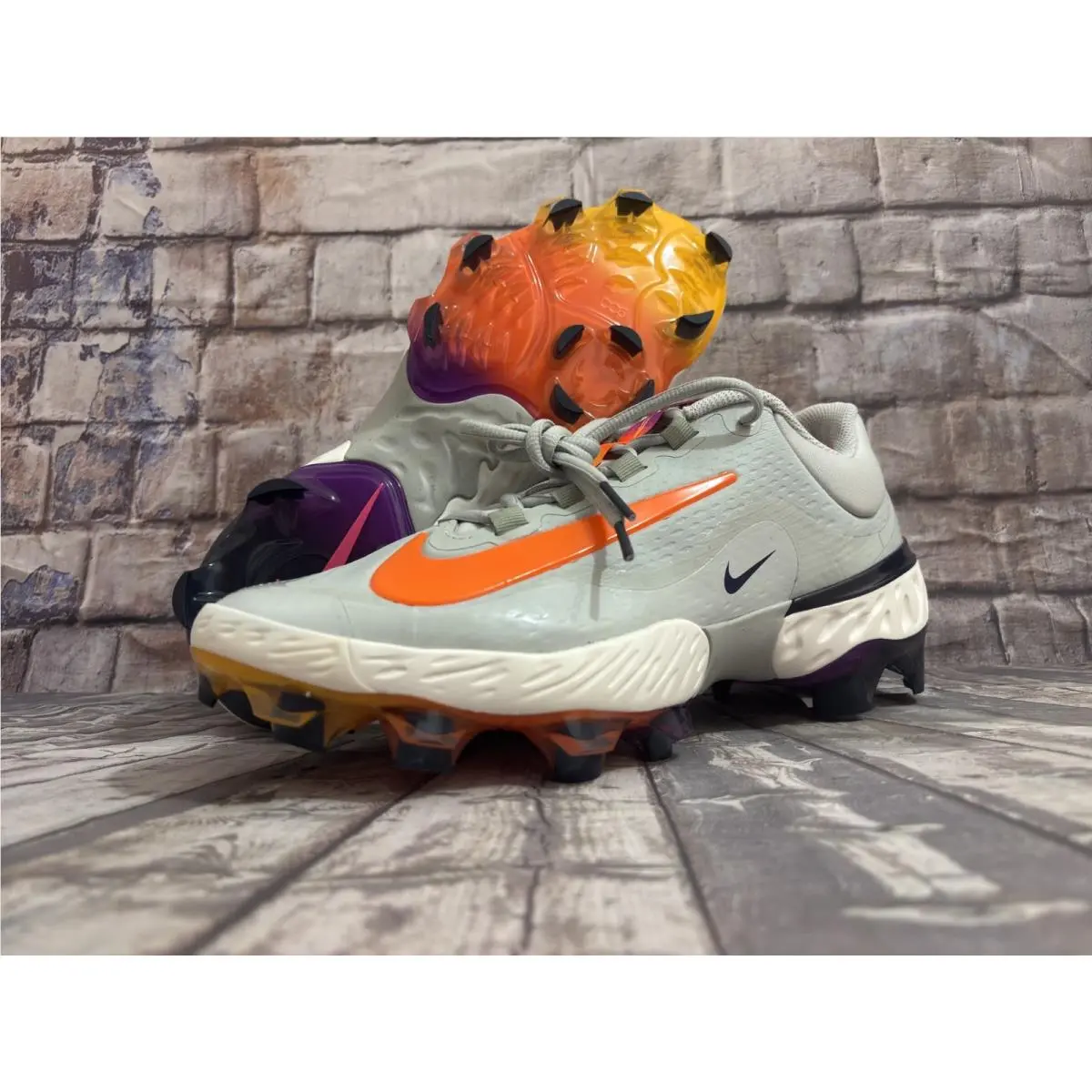 Nike shoes - Nike Alpha Huarache - Alpha Huarache - HF1137-001 - Gray/Orange 13