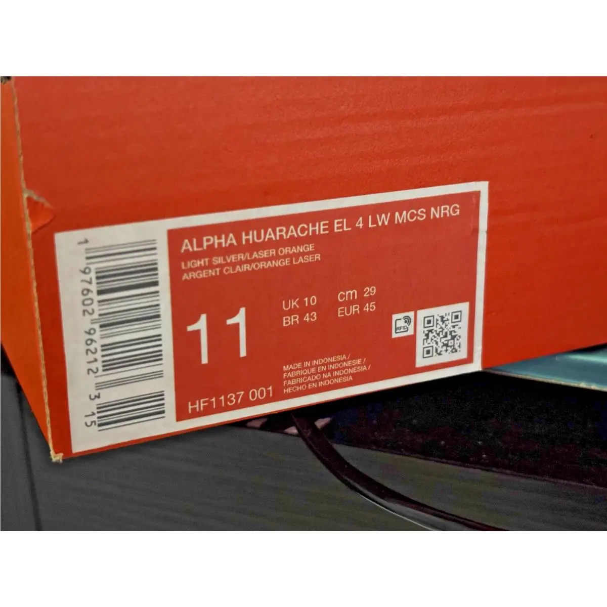 Nike shoes - Nike Alpha Huarache - Alpha Huarache - HF1137-001 - Gray/Orange 14