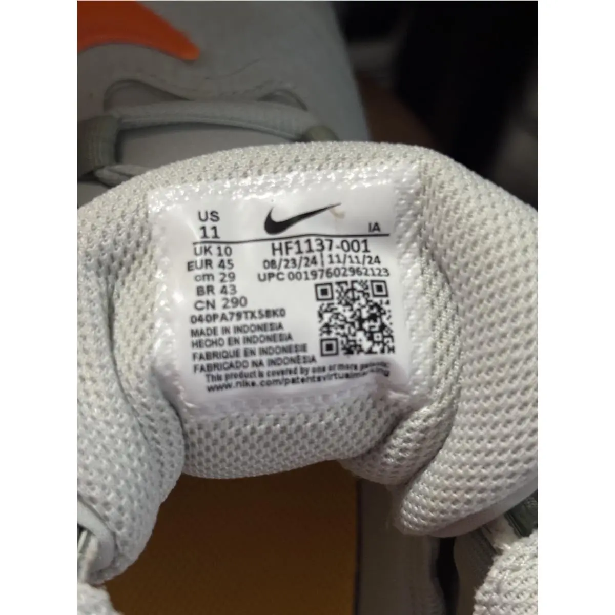 Nike shoes - Nike Alpha Huarache - Alpha Huarache - HF1137-001 - Gray/Orange 15