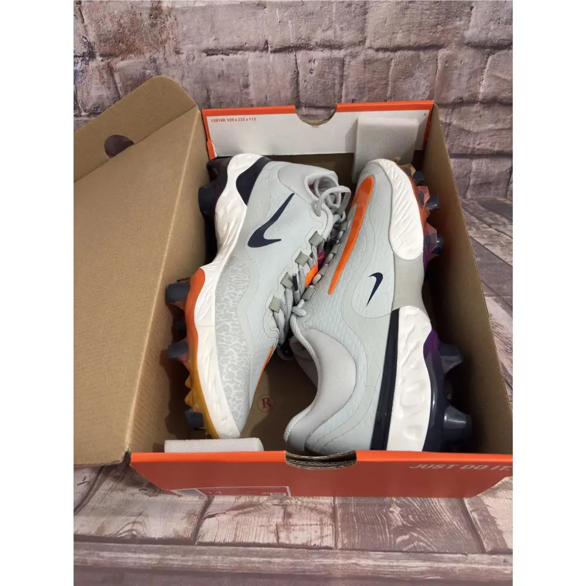 Nike shoes - Nike Alpha Huarache - Alpha Huarache - HF1137-001 - Gray/Orange 3