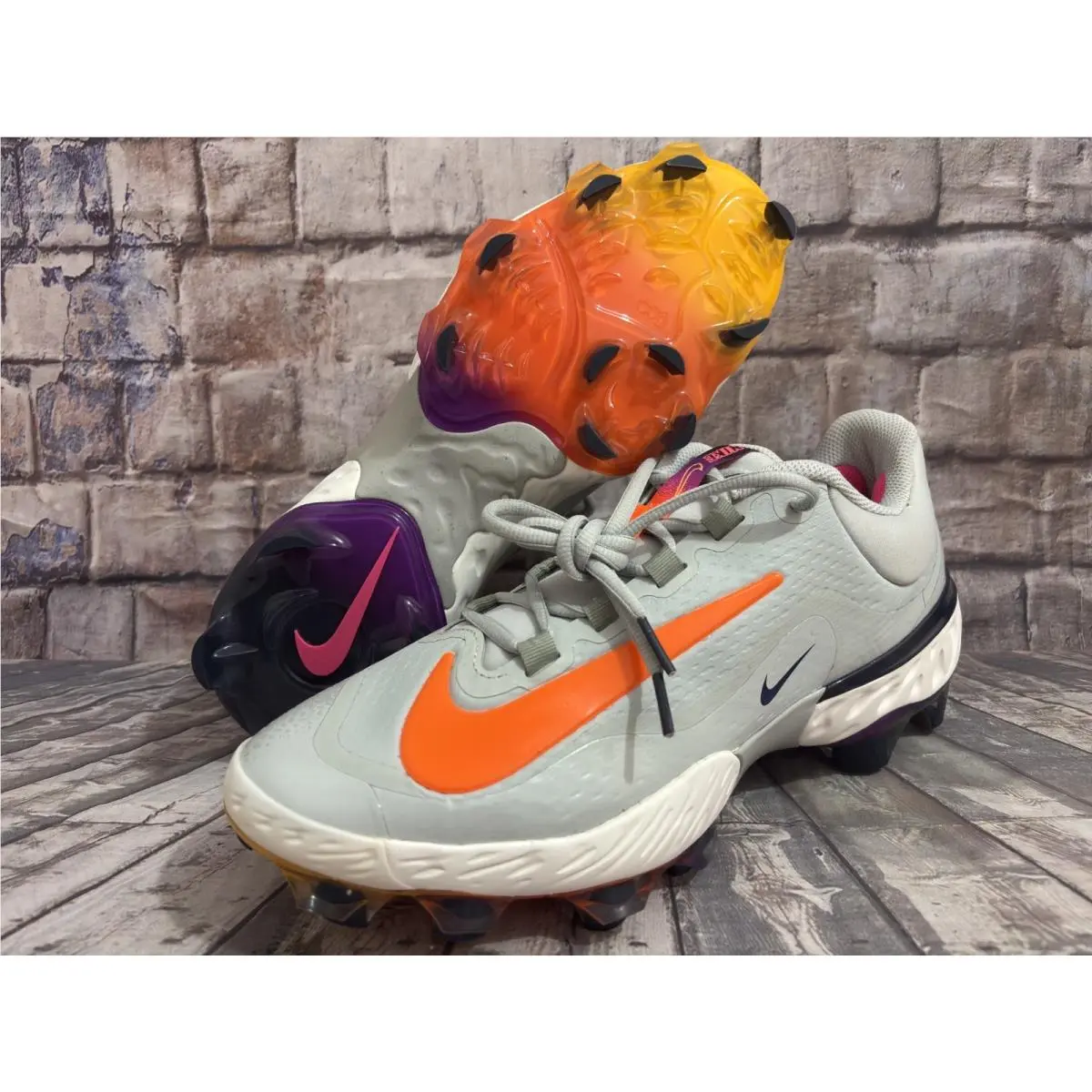 Nike shoes - Nike Alpha Huarache - Alpha Huarache - HF1137-001 - Gray/Orange 4