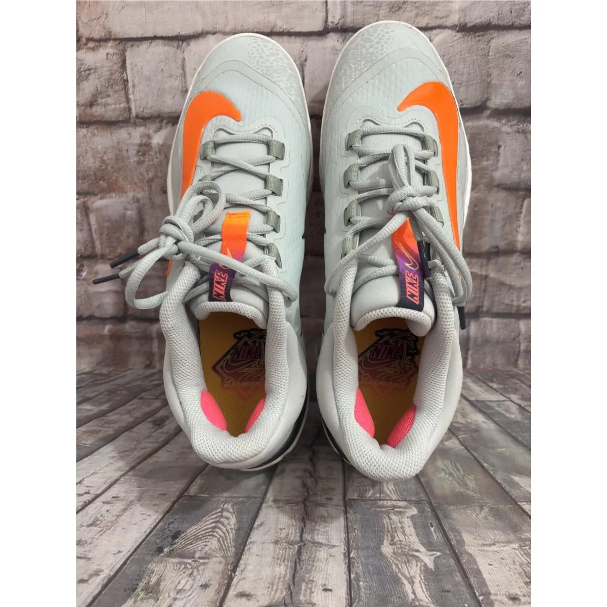 Nike shoes - Nike Alpha Huarache - Alpha Huarache - HF1137-001 - Gray/Orange 5