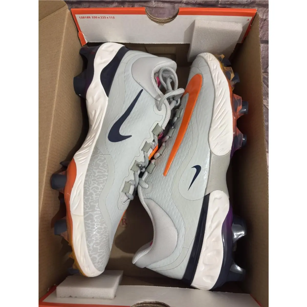 Nike shoes - Nike Alpha Huarache - Alpha Huarache - HF1137-001 - Gray/Orange 7