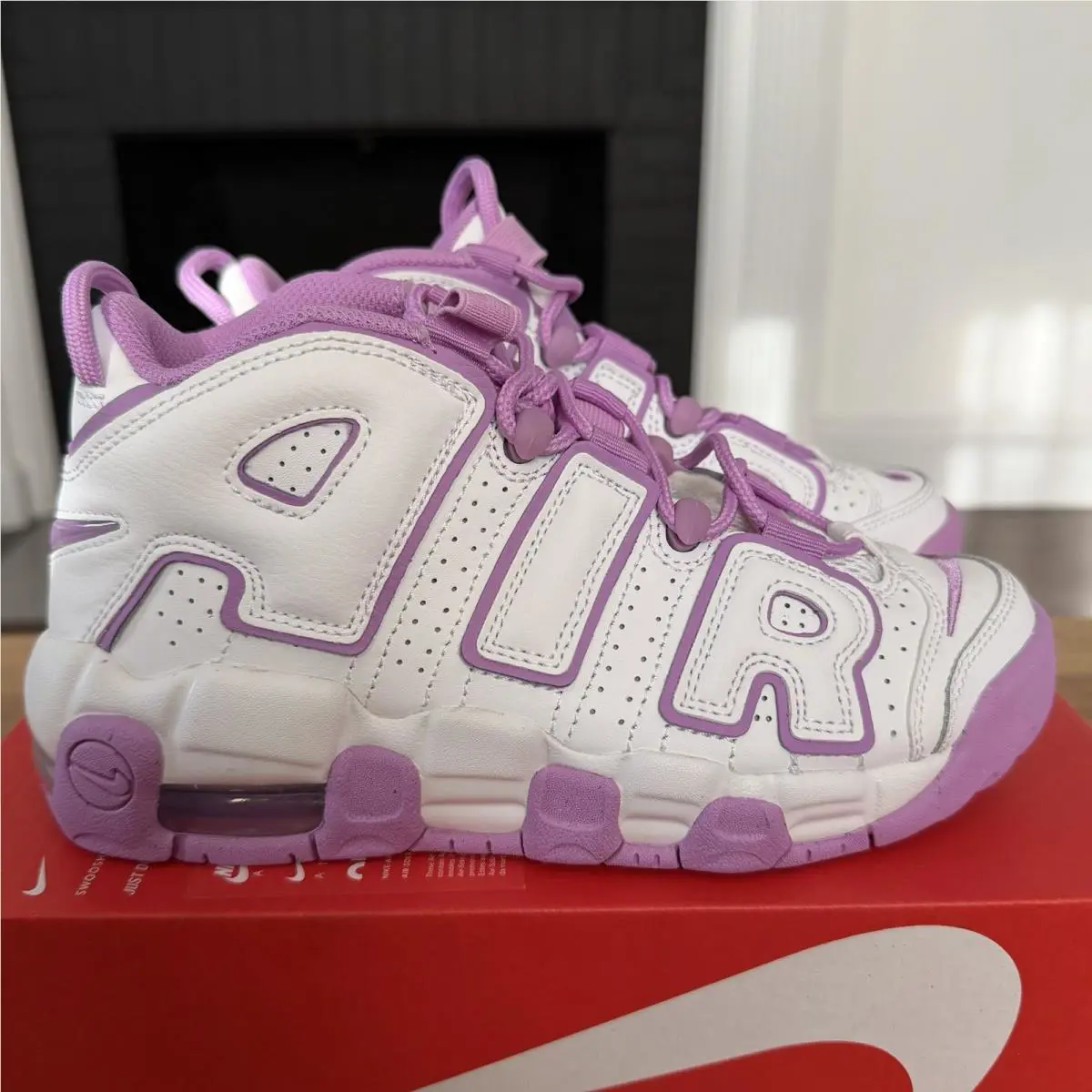 Nike shoes - Nike Air More Uptempo GS - Pink 0