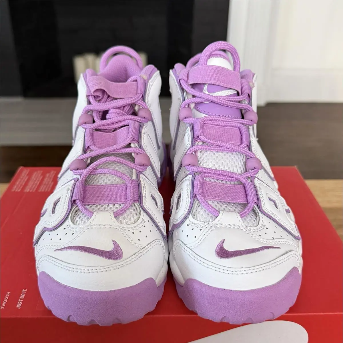 Nike shoes - Nike Air More Uptempo GS - Pink 1