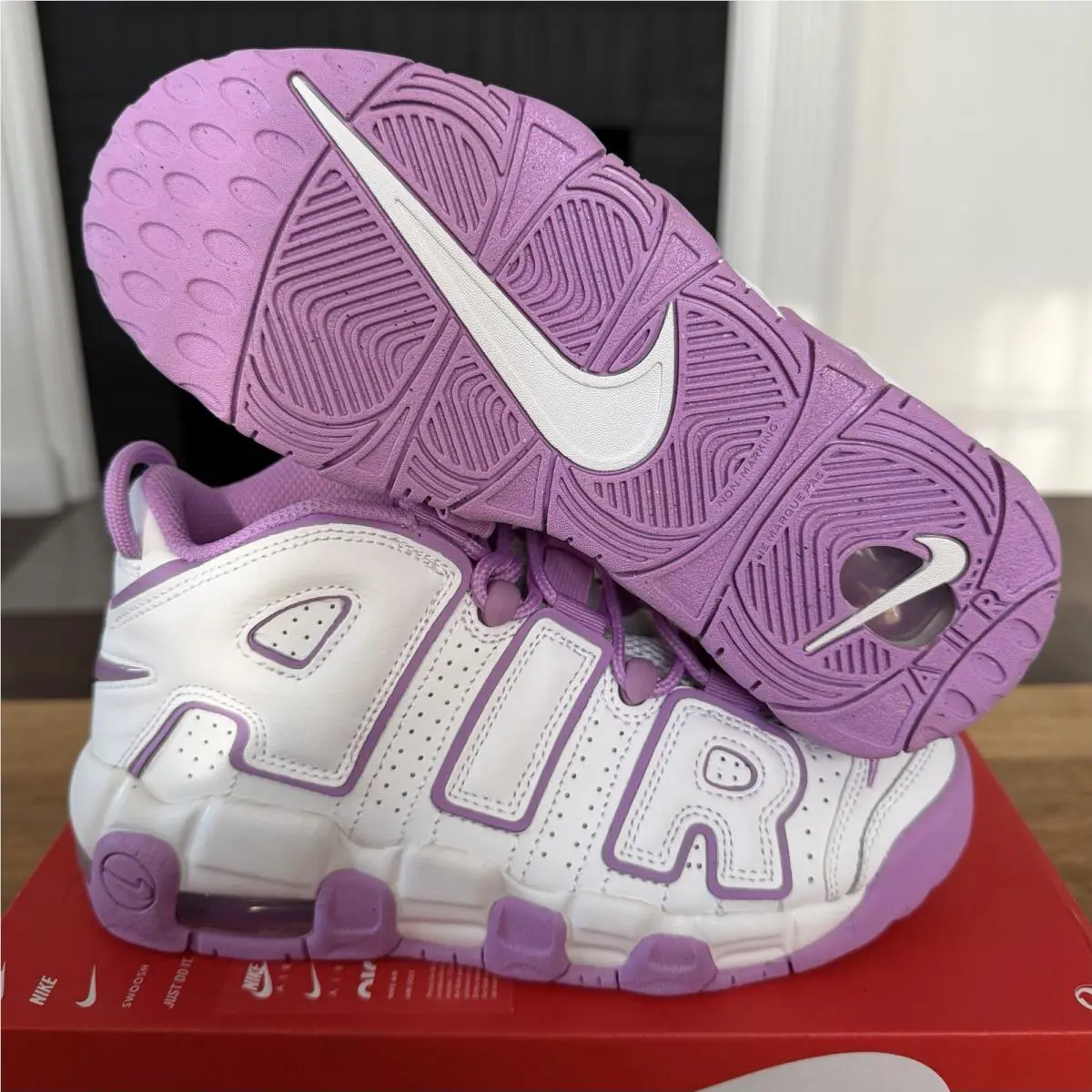 Nike shoes - Nike Air More Uptempo GS - Pink 3