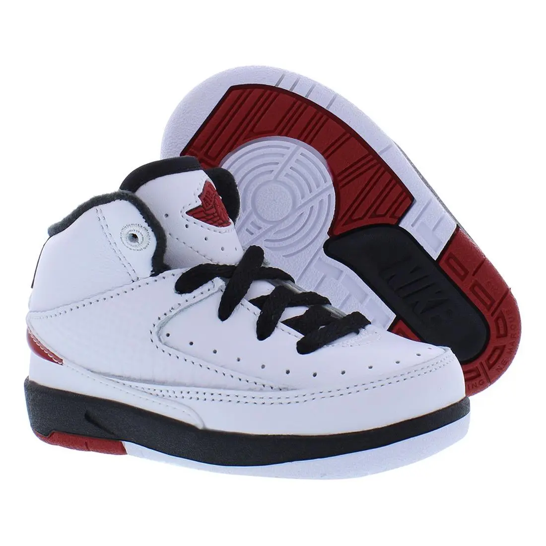 Nike Jordan 2 Retro Infant/toddler Shoes Size 4 Color: White/varsity Red/black