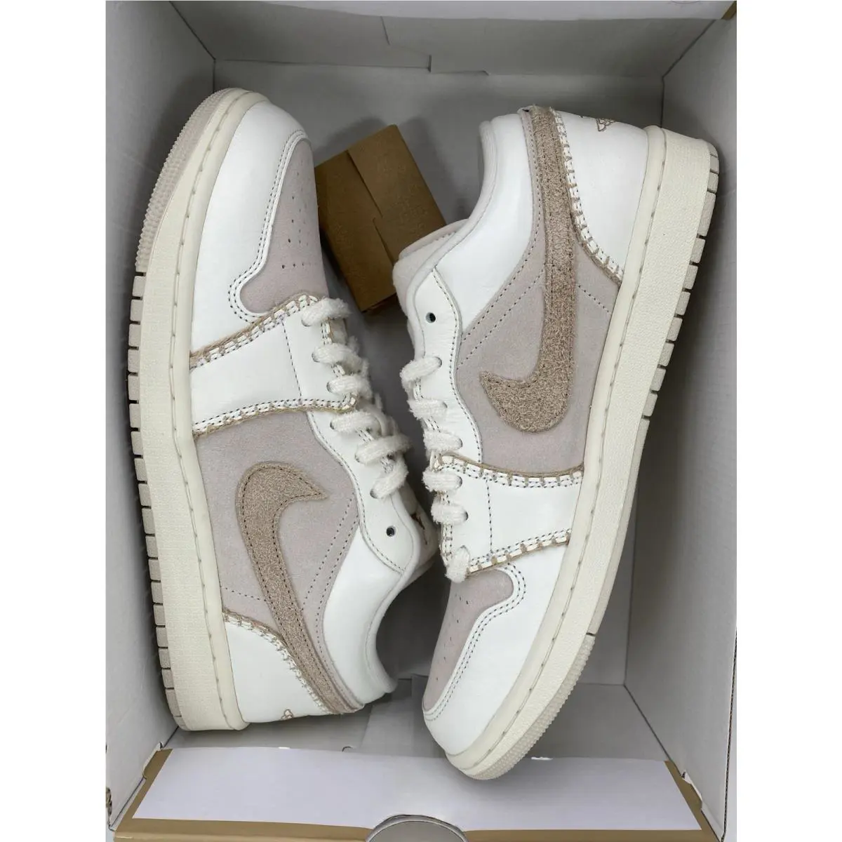 Nike shoes - Air Jordan 1 Low SE - HV4268 120 - LT Orewood Brn/Sail-Hemp (UPC: 198486967532) 7