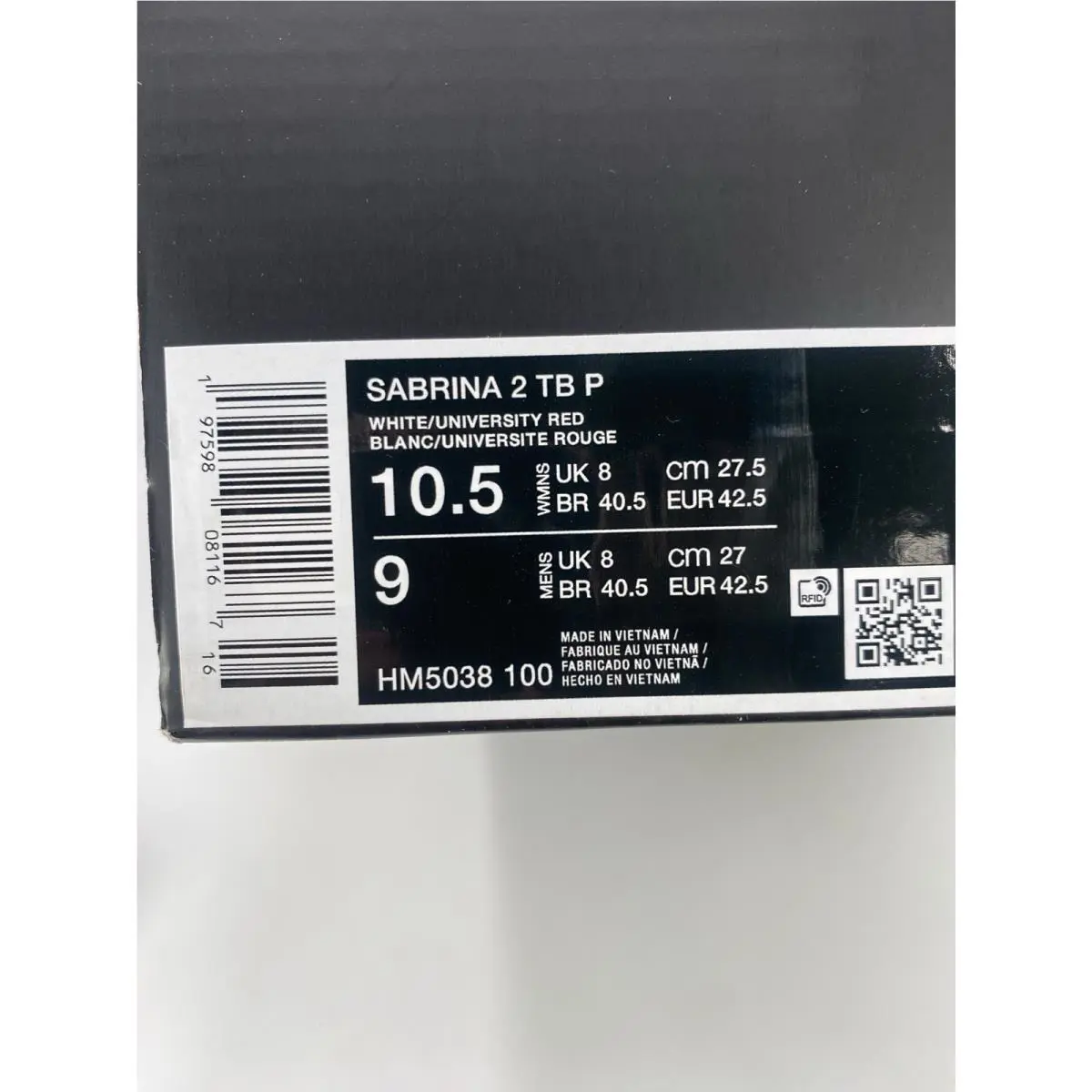 Nike shoes - Nike Sabrina 2 - Sabrina - HM5038 100 - White/University Red (UPC: 197598081167) 7
