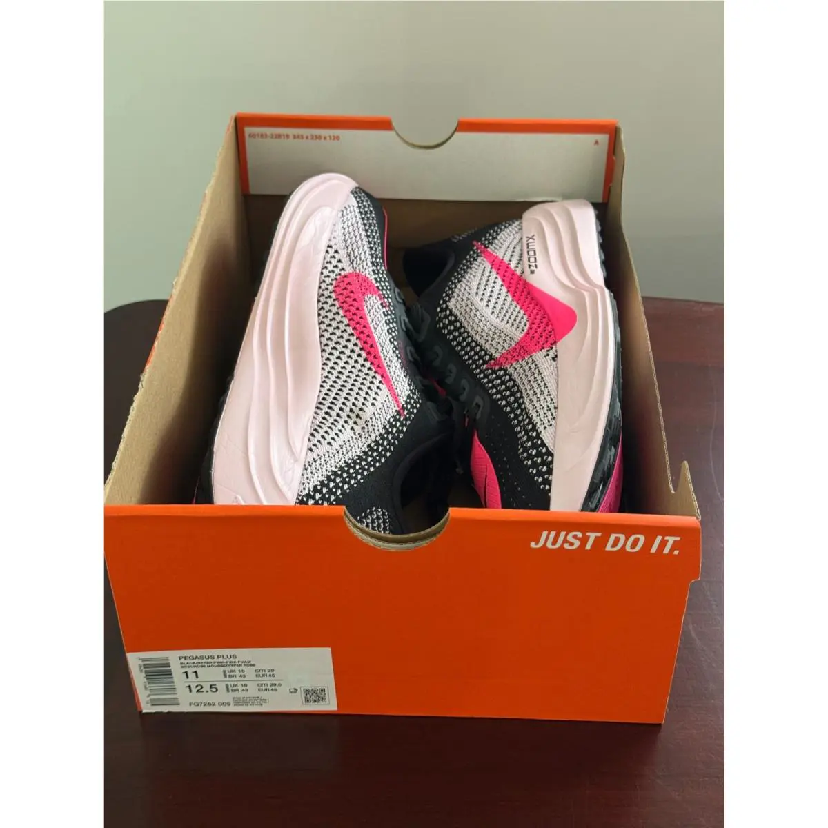 Nike shoes - Nike Pegasus Plus - Pegasus Plus - FQ7262-009 - Black/Pink Foam/Hyper Pink (UPC: 198486916608) 8