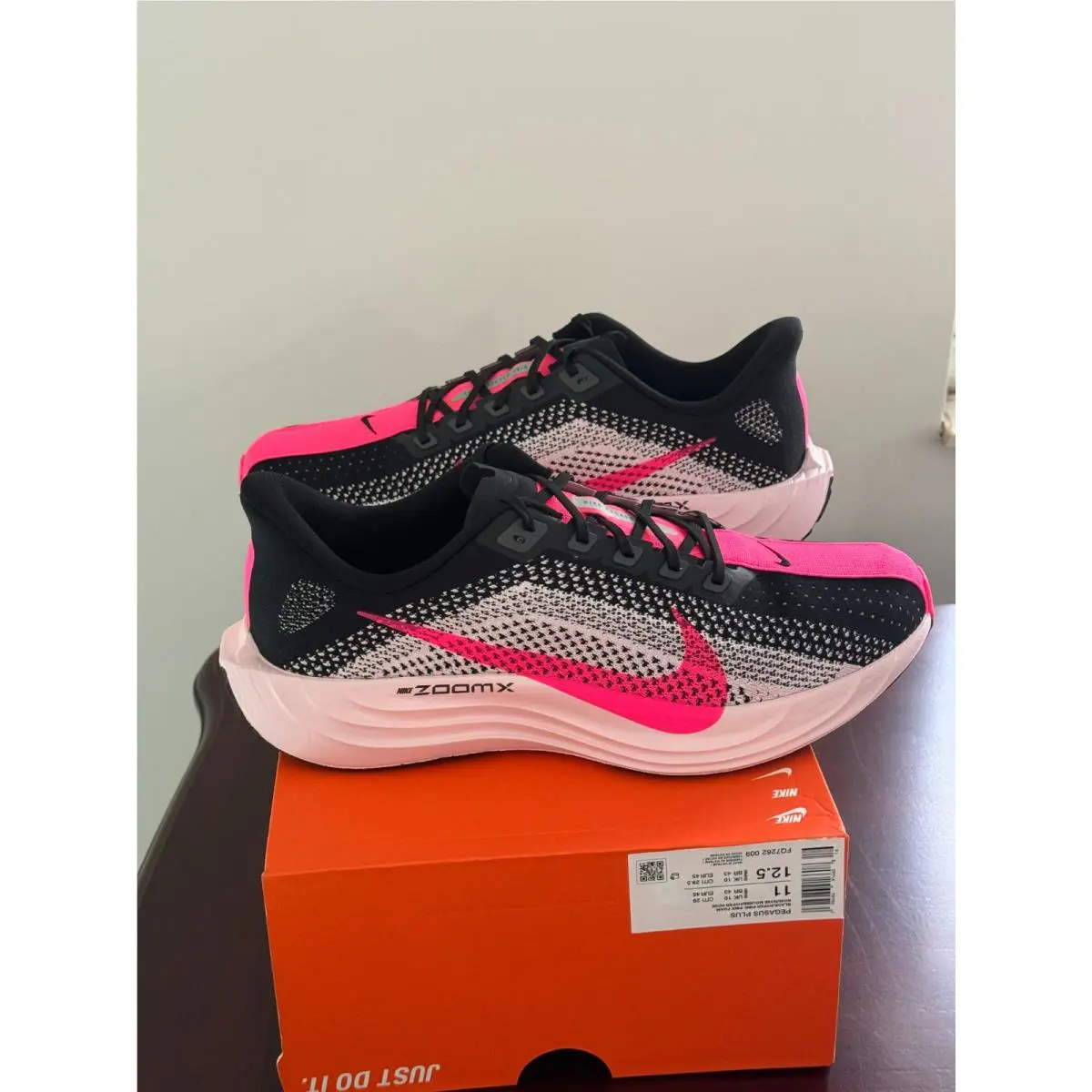 Nike shoes - Nike Pegasus Plus - Pegasus Plus - FQ7262-009 - Black/Pink Foam/Hyper Pink (UPC: 198486916608) 10