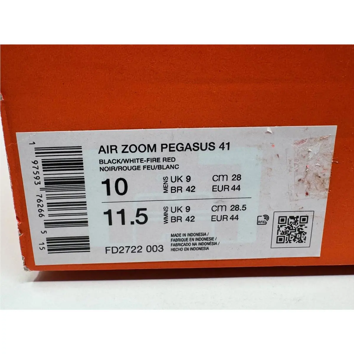 Nike shoes - Nike Air ZoomPegasus 41 - Air ZoomPegasus - Black (UPC: 197593762665) 0